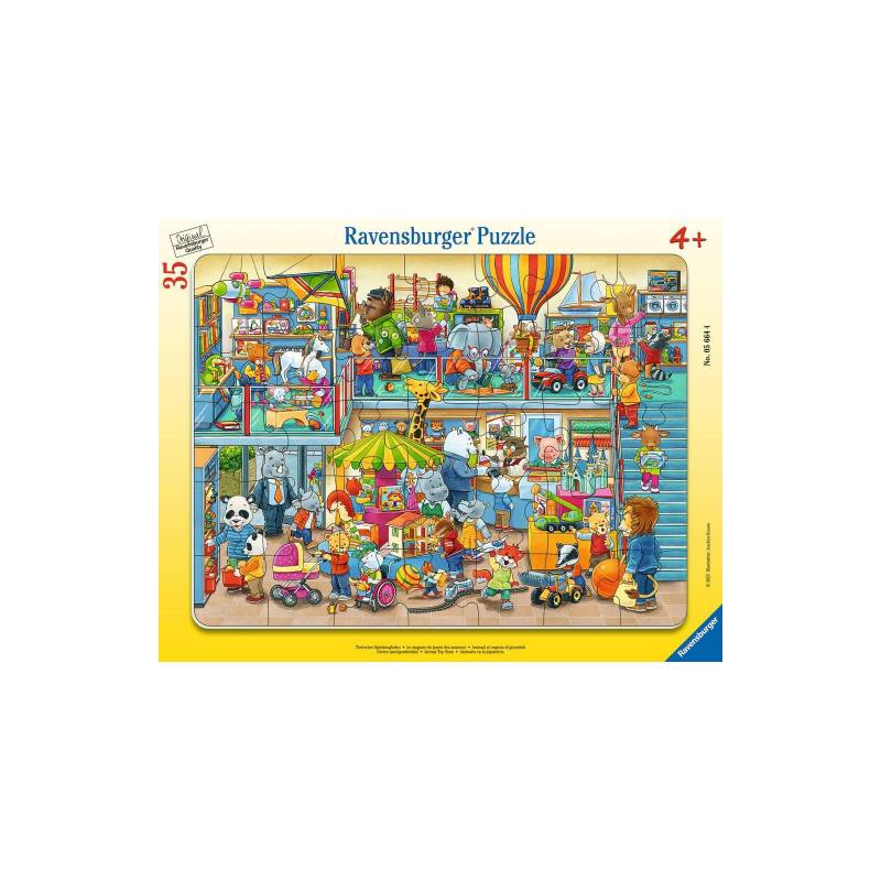 Ravensburger - Tierischer Spielzeugladen RAHMENPUZZLE (35 TEILE)