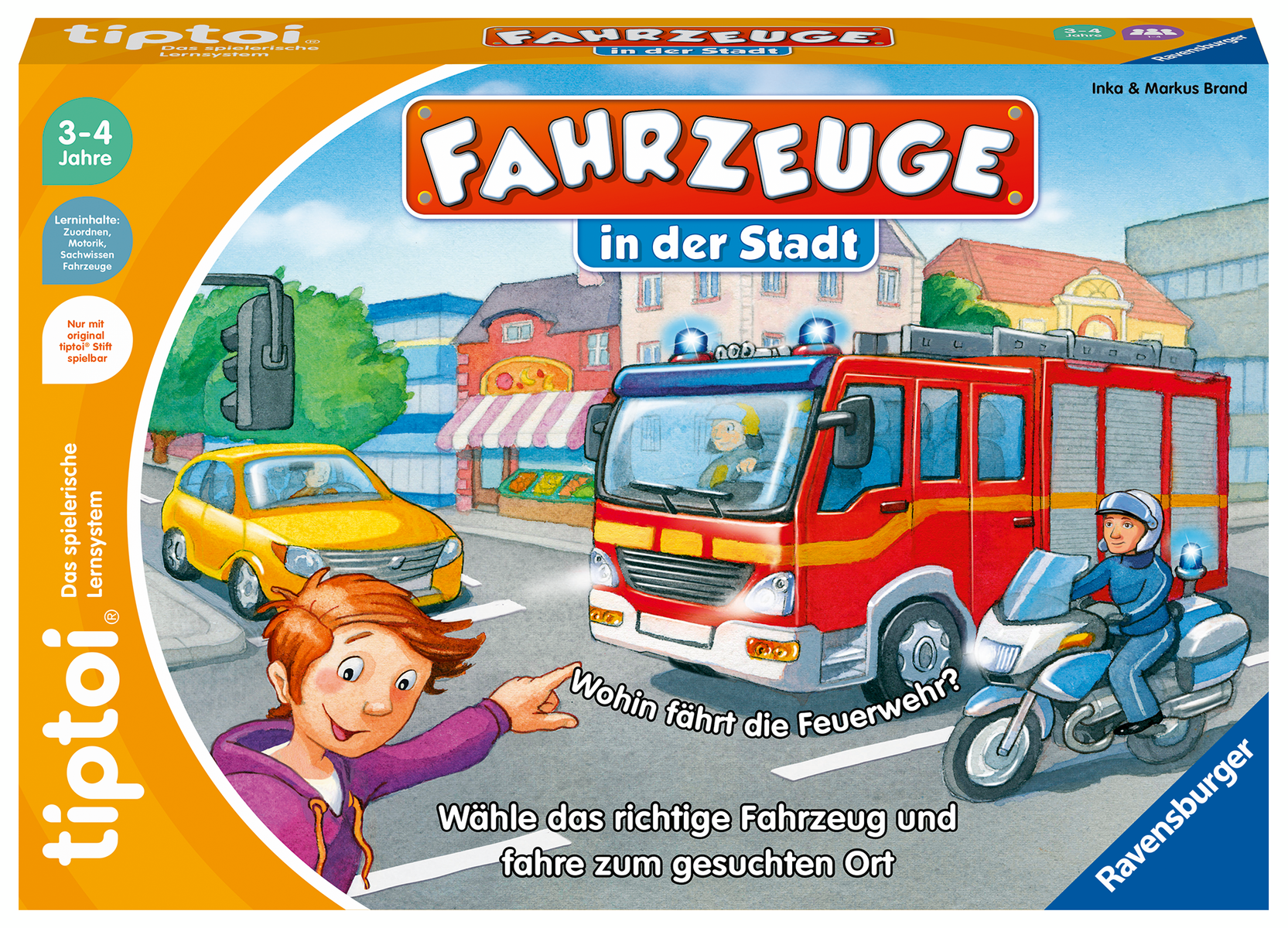 Ravensburger - Tiptoi-Lernspiel Fahrzeuge in der Stadt, Zuordnungsspiel Ravensburger - Tiptoi-Lernspiel Fahrzeuge in der Stadt, Zuordnungsspiel
