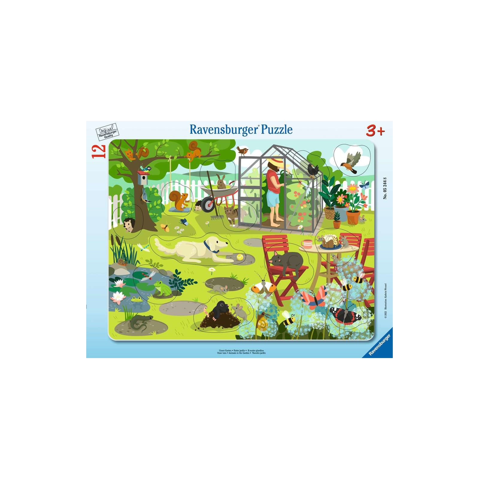 Ravensburger - Unser Garten RAHMENPUZZLE (12 TEILE)