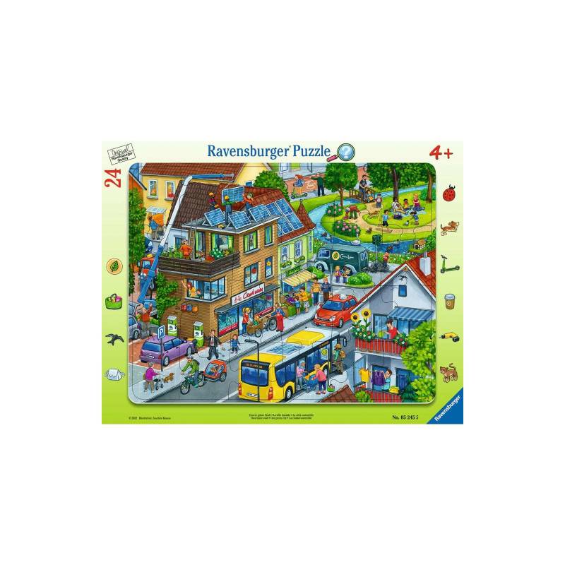 Ravensburger - Unsere grüne Stadt RAHMENPUZZLE (24 TEILE)