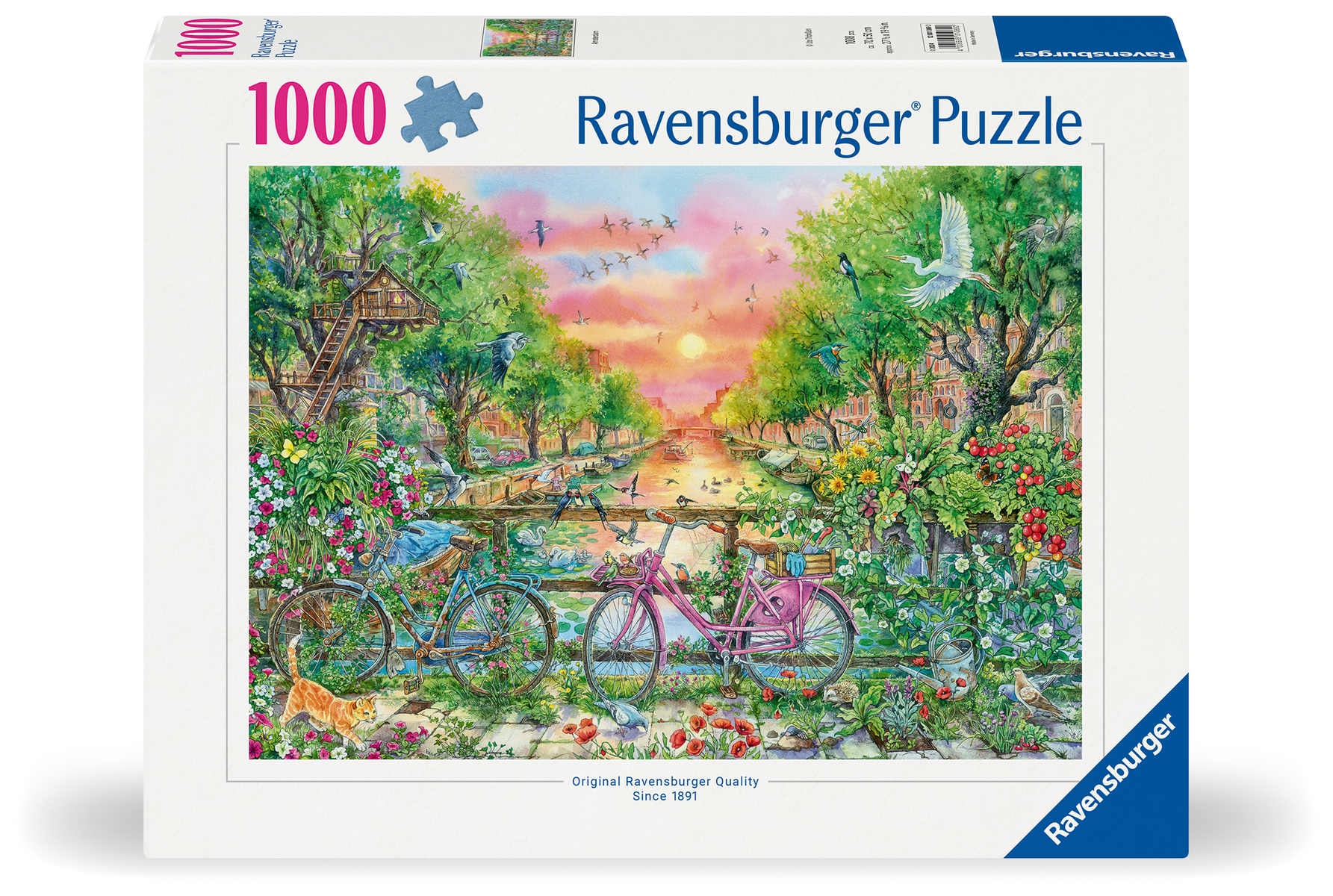 Ravensburger - Verträumte Fahrräder in Amsterdam Puzzle 1000 Teile Ravensburger - Verträumte Fahrräder in Amsterdam Puzzle 1000 Teile