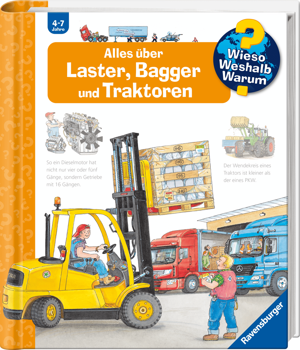 Ravensburger - WWW38: Alles über Laster, Bagger und Traktoren Ravensburger - WWW38: Alles über Laster, Bagger und Traktoren