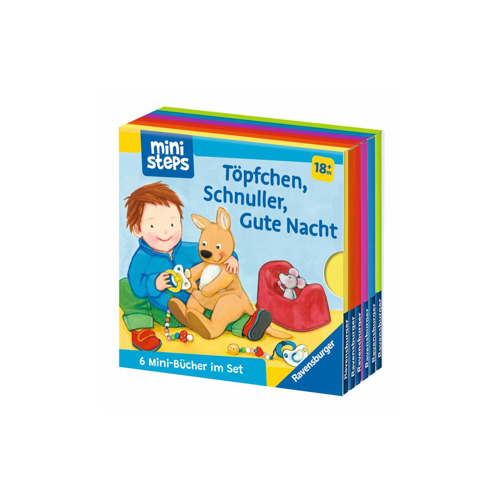 Ravensburger - ministeps - Mein erster Bücherwürfel: Töpfchen, Schnuller, Gute Nacht