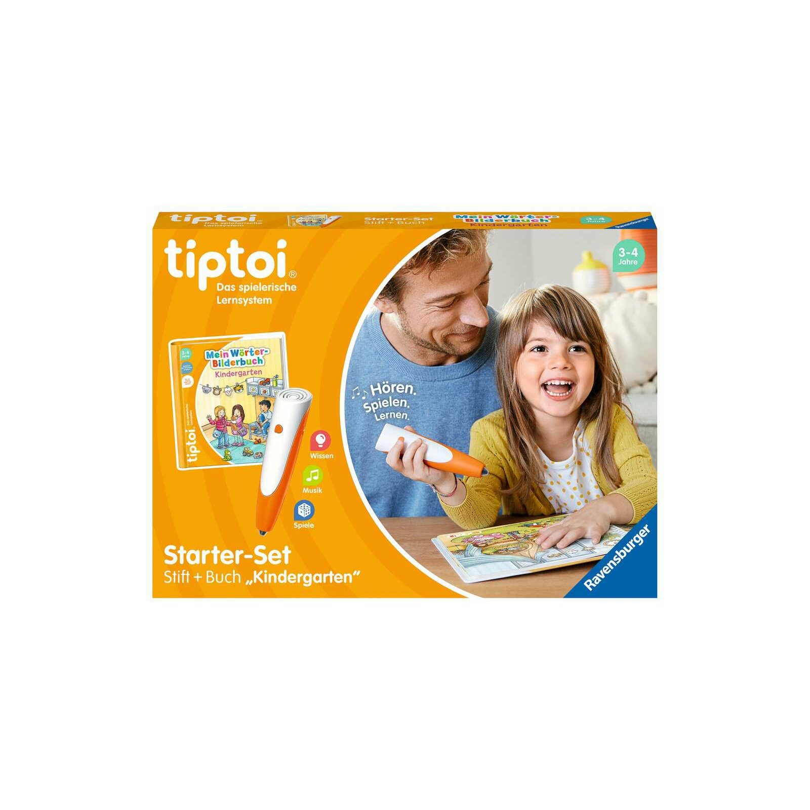 Ravensburger - tiptoi - Starter-Set: Stift und Wörter-Bilderbuch "Kindergarten"