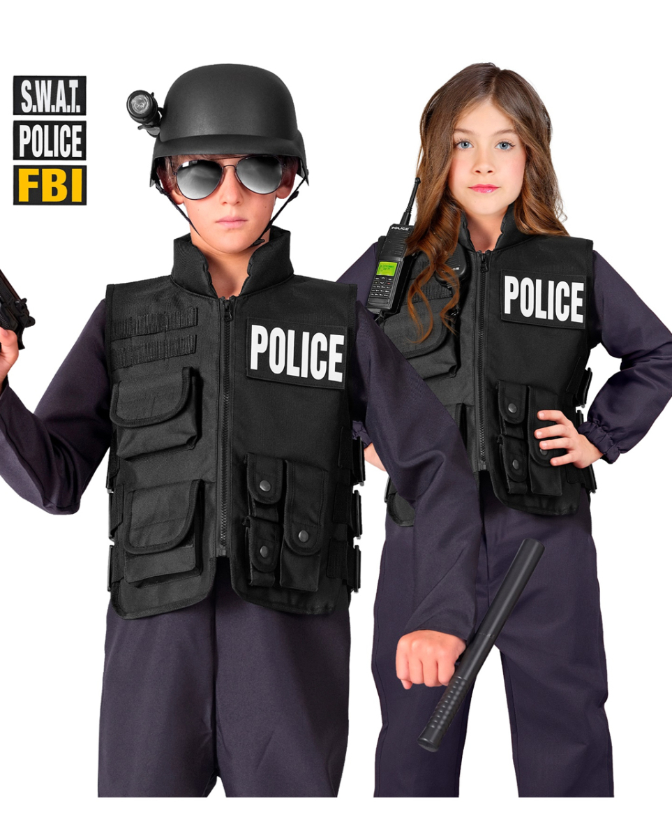 Realistische SWAT Weste Deluxe für Kinder Realistische SWAT Weste Deluxe für Kinder