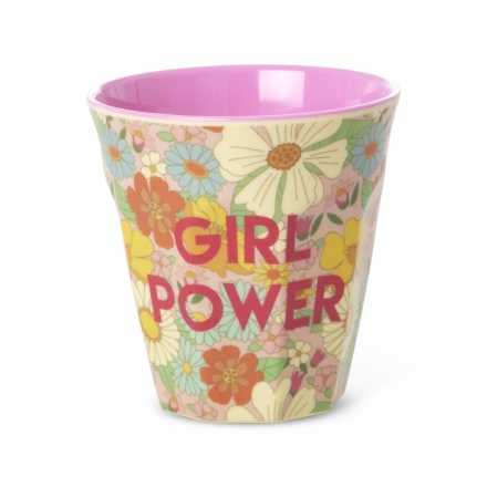 Rice Melamin Becher Flower Power / Hellrosa 250ml