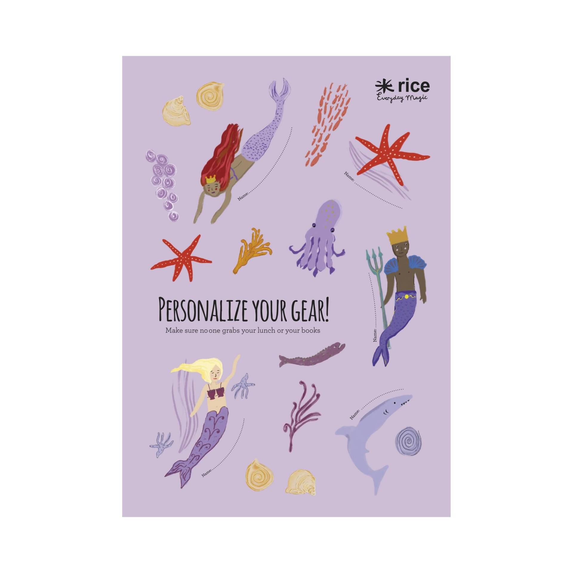 Rice - Sticker Brotdose / Meerjungfrau Rice - Sticker Brotdose / Meerjungfrau