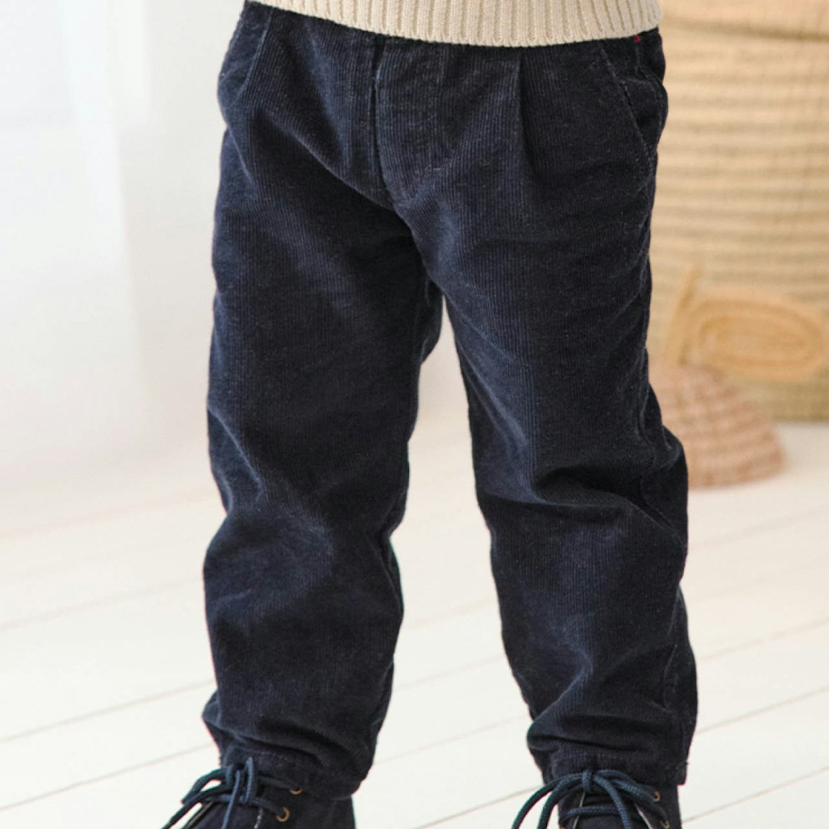 Robuste Feincord Hose dunkelblau 86/92 Robuste Feincord Hose dunkelblau 86/92