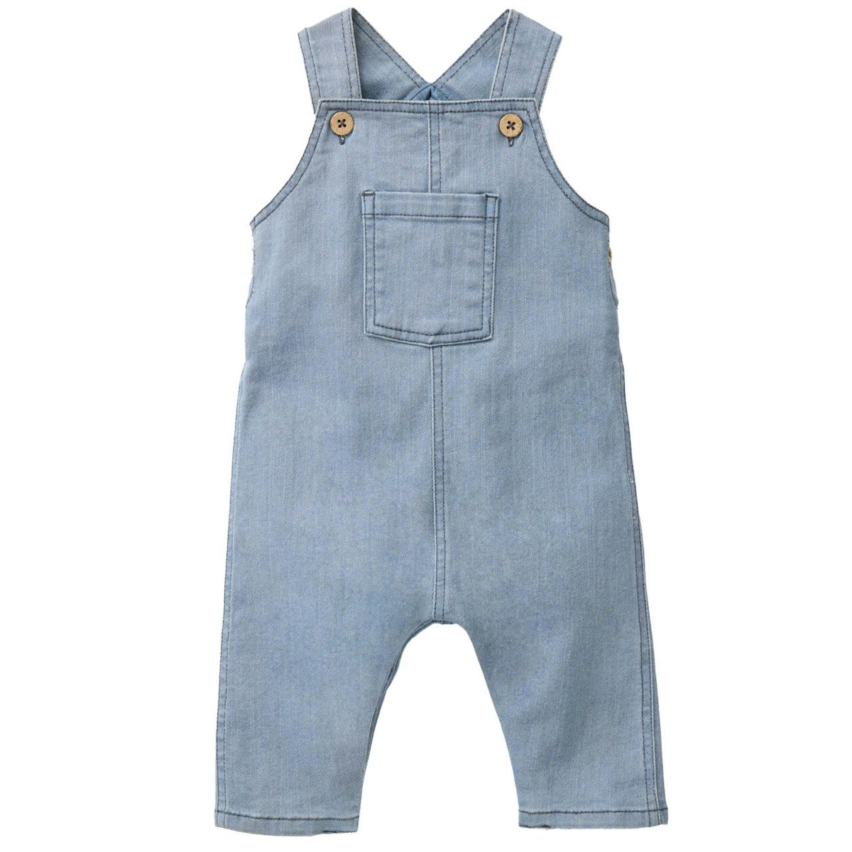 Robuste Twill-Stretch Latzhose hellblau 98 Robuste Twill-Stretch Latzhose hellblau 98