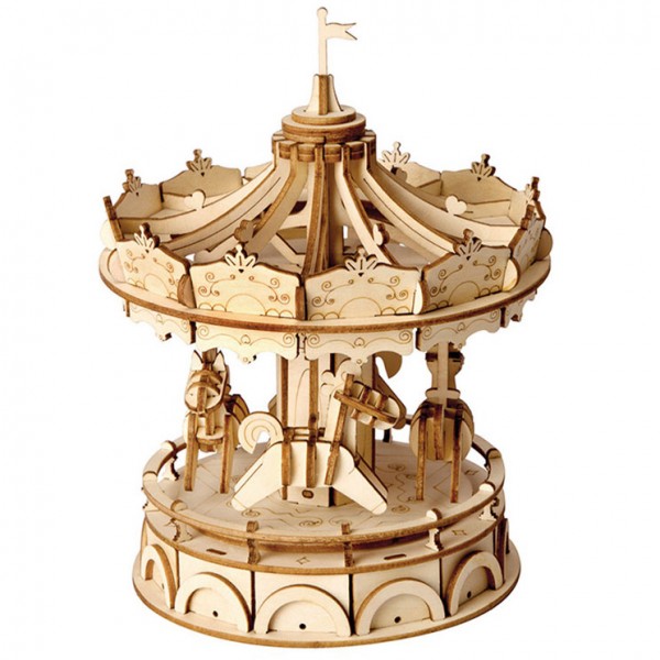 Rolife 3D Wooden Puzzle: Merry-Go-Round Rolife 3D Wooden Puzzle: Merry-Go-Round