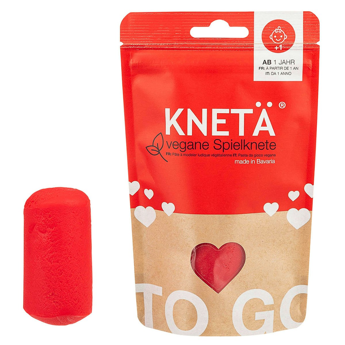 Rote Knete ab 1 Jahr, 100g Beutel Rote Knete ab 1 Jahr, 100g Beutel