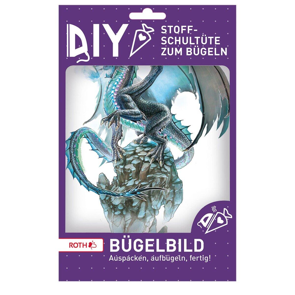 Roth Zuckertüten - Bügelbild gestickt Eisdrache Roth Zuckertüten - Bügelbild gestickt Eisdrache