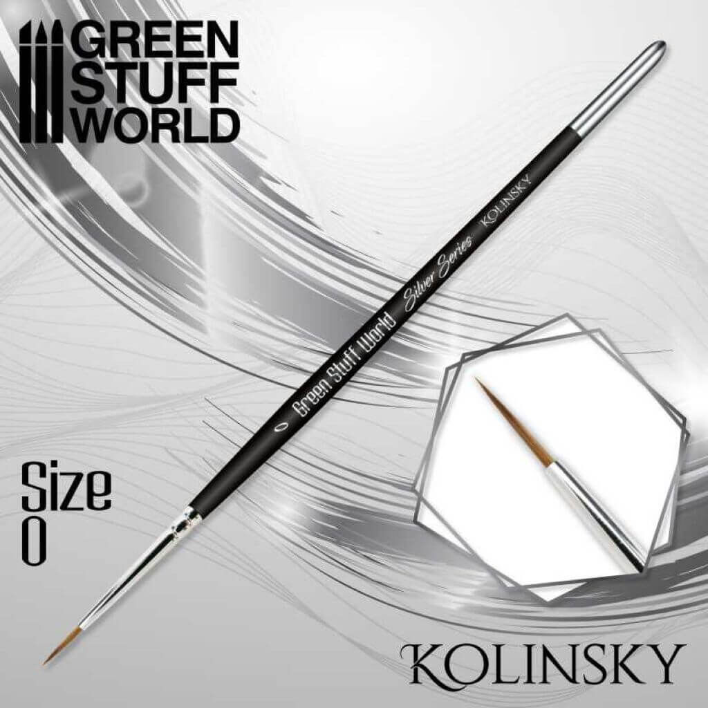 SILVER SERIES Kolinsky Pinsel - Größe 0 SILVER SERIES Kolinsky Pinsel - Größe 0