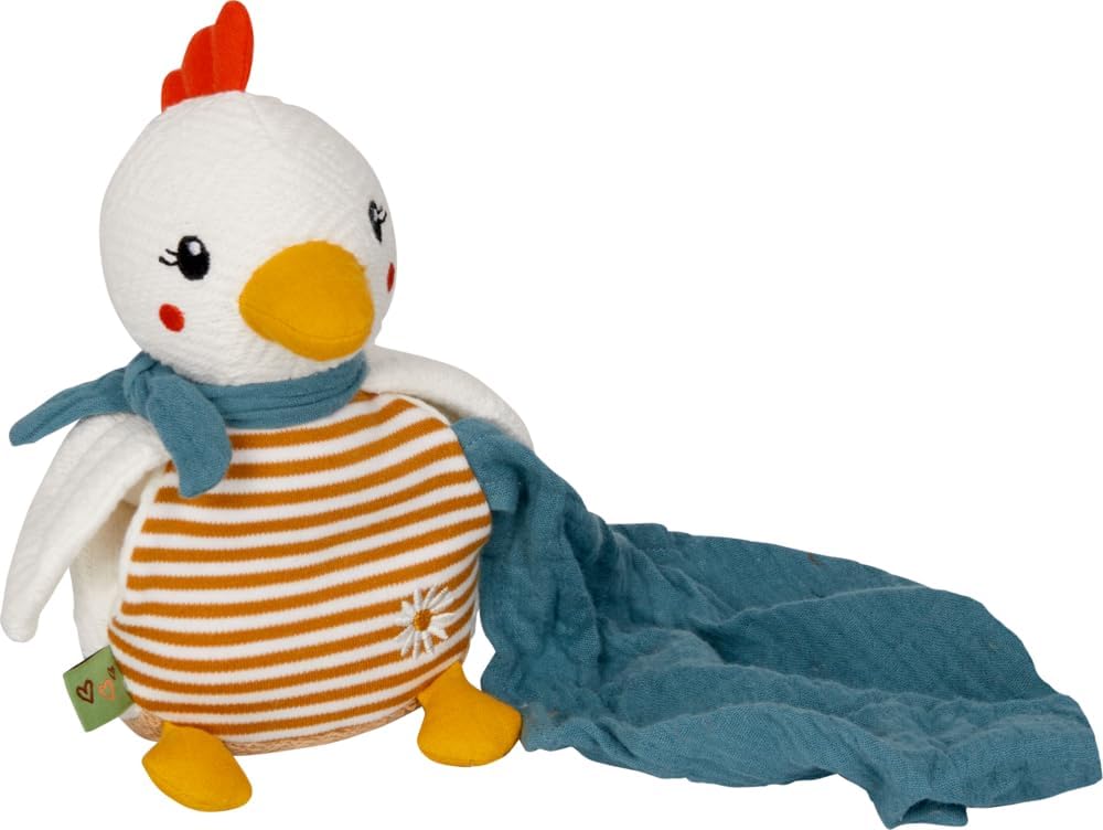 SPIEGELBURG Kuscheltier mit Schnuffeltuch Huhn Little Wonder (nachhaltig mit Recycling-Material und Baumwolle aus kontrolliert bio SPIEGELBURG Kuscheltier mit Schnuffeltuch Huhn Little Wonder (nachhaltig mit Recycling-Material und Baumwolle aus kontrolliert bio