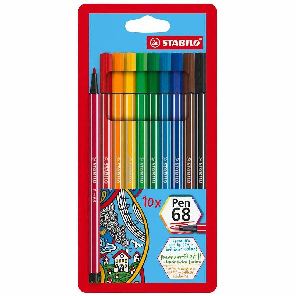 STABILO Filzstifte Pen 68 Premium 10 Stück Kartonetui STABILO Filzstifte Pen 68 Premium 10 Stück Kartonetui