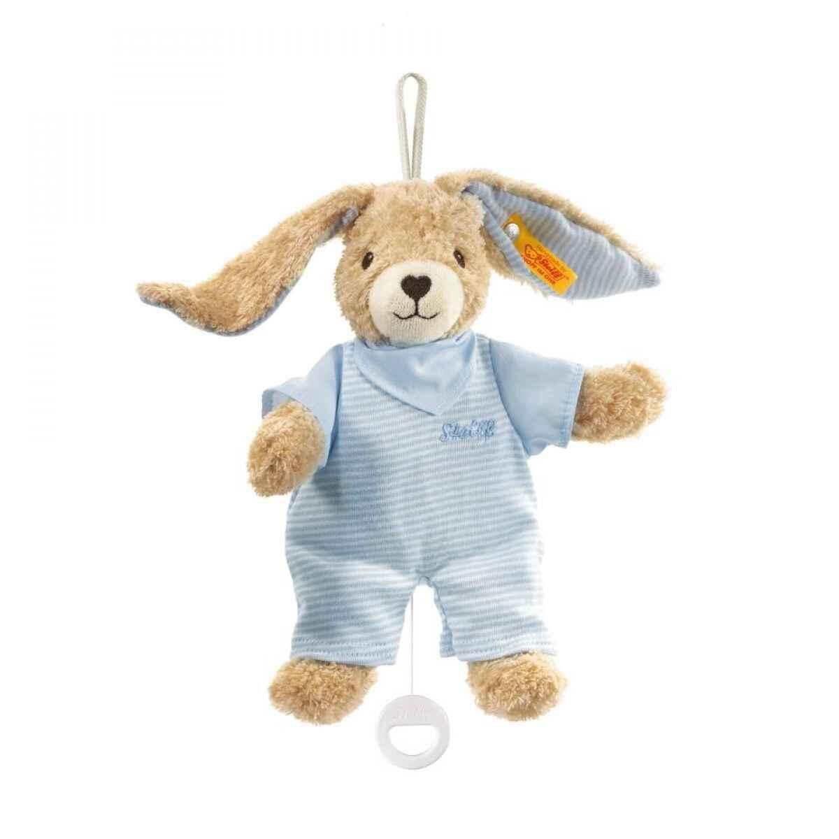 STEIFF Hoppel Hase Spieluhr 20 blau STEIFF Hoppel Hase Spieluhr 20 blau
