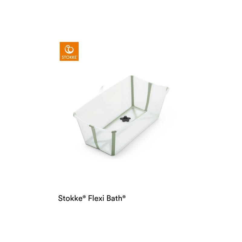 STOKKE - FLEXI BATH® Badewanne Transparent GREEN (A)