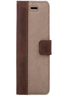 Samsung Galaxy A50- Surazo® Phone Case Genuine Leather- Nubuck Nut and Beige