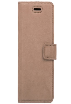 Samsung Galaxy A6 Plus (2018)- Surazo® Phone Case Genuine Leather- Nubuck Beige