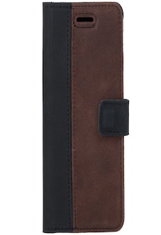 Samsung Galaxy S20 FE- Surazo® Phone Case Genuine Leather- Nubuck Black and Nut brown