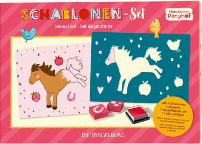 Schablonen-Set Mein kleiner Ponyhof