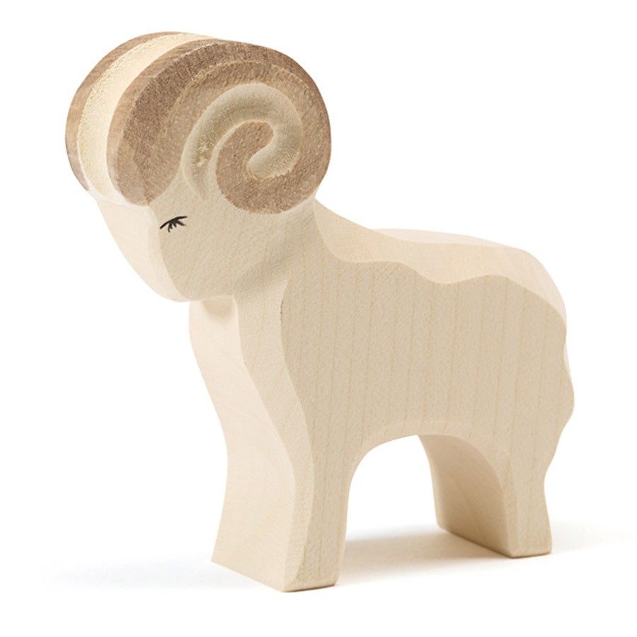 Schafbock Bauernhoftier Holzfigur 9,5 cm hoch Schafbock Bauernhoftier Holzfigur 9,5 cm hoch