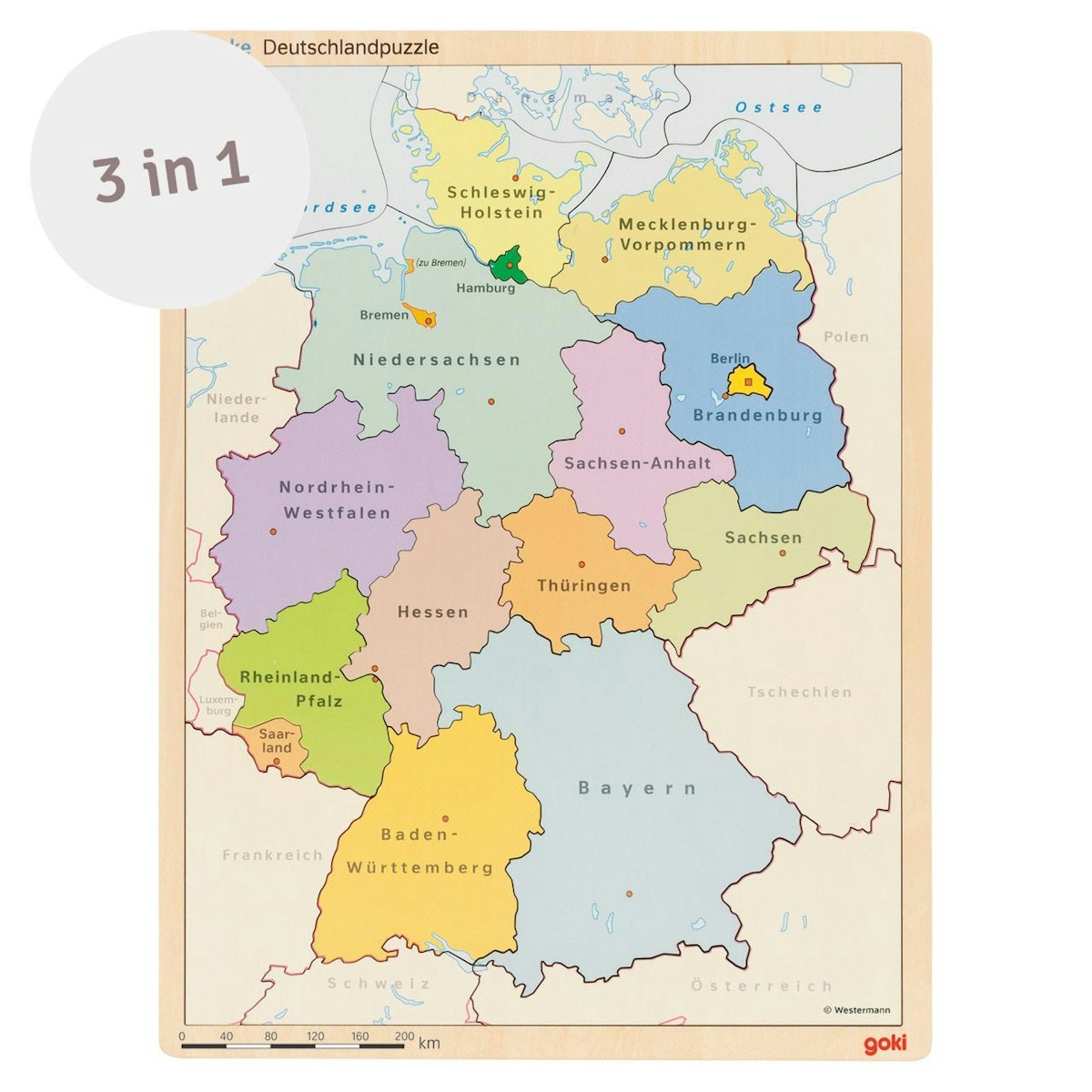 Schichtenpuzzle Deutschland ab 5 Jahre Schichtenpuzzle Deutschland ab 5 Jahre