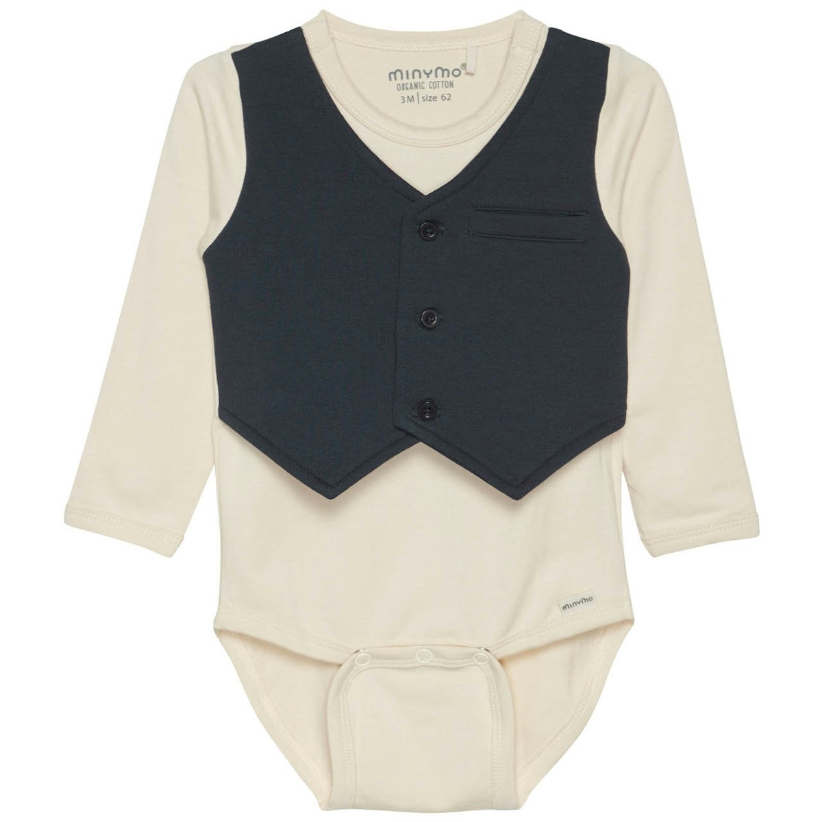 Schicker Langarmbody Weste navy 80 Schicker Langarmbody Weste navy 80