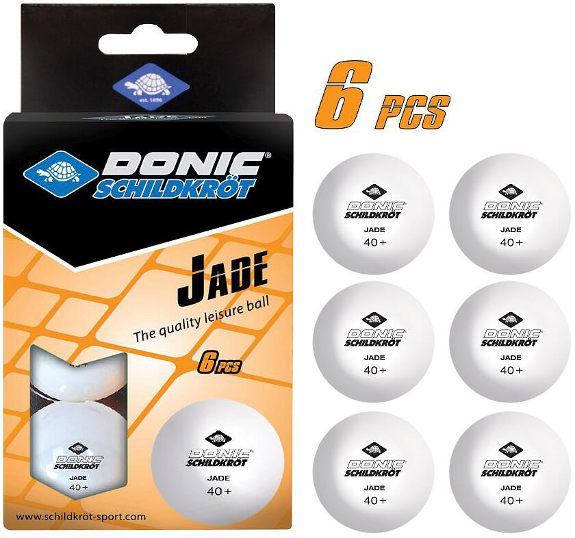 Schildkröt Funsports - Tischtennis-Ball Jade 6er weiß 40+ Schildkröt Funsports - Tischtennis-Ball Jade 6er weiß 40+