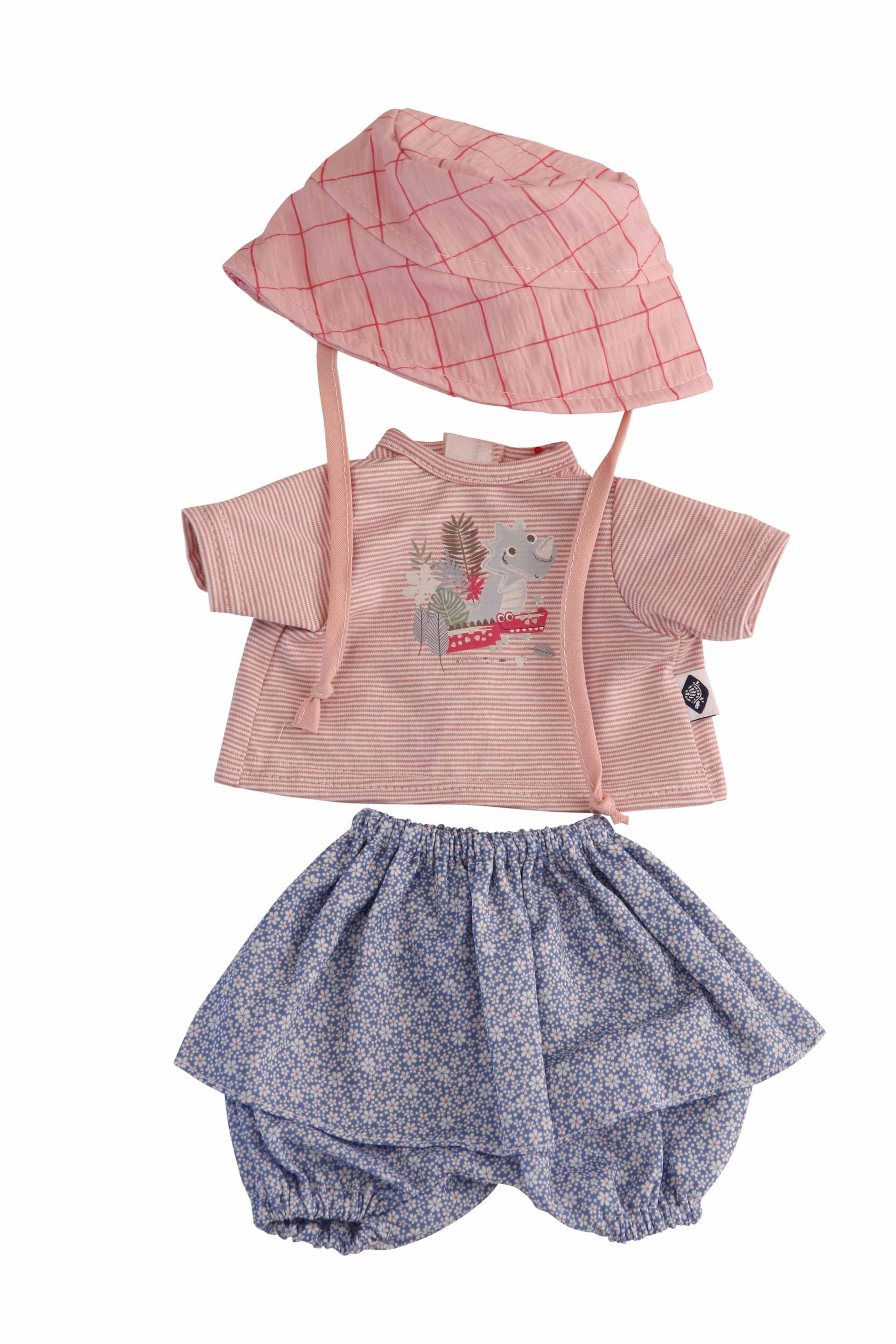 Schildkröt Puppen - Kleidung zu Trink + Näßbaby 40 cm Lina rose/bleu Schildkröt Puppen - Kleidung zu Trink + Näßbaby 40 cm Lina rose/bleu