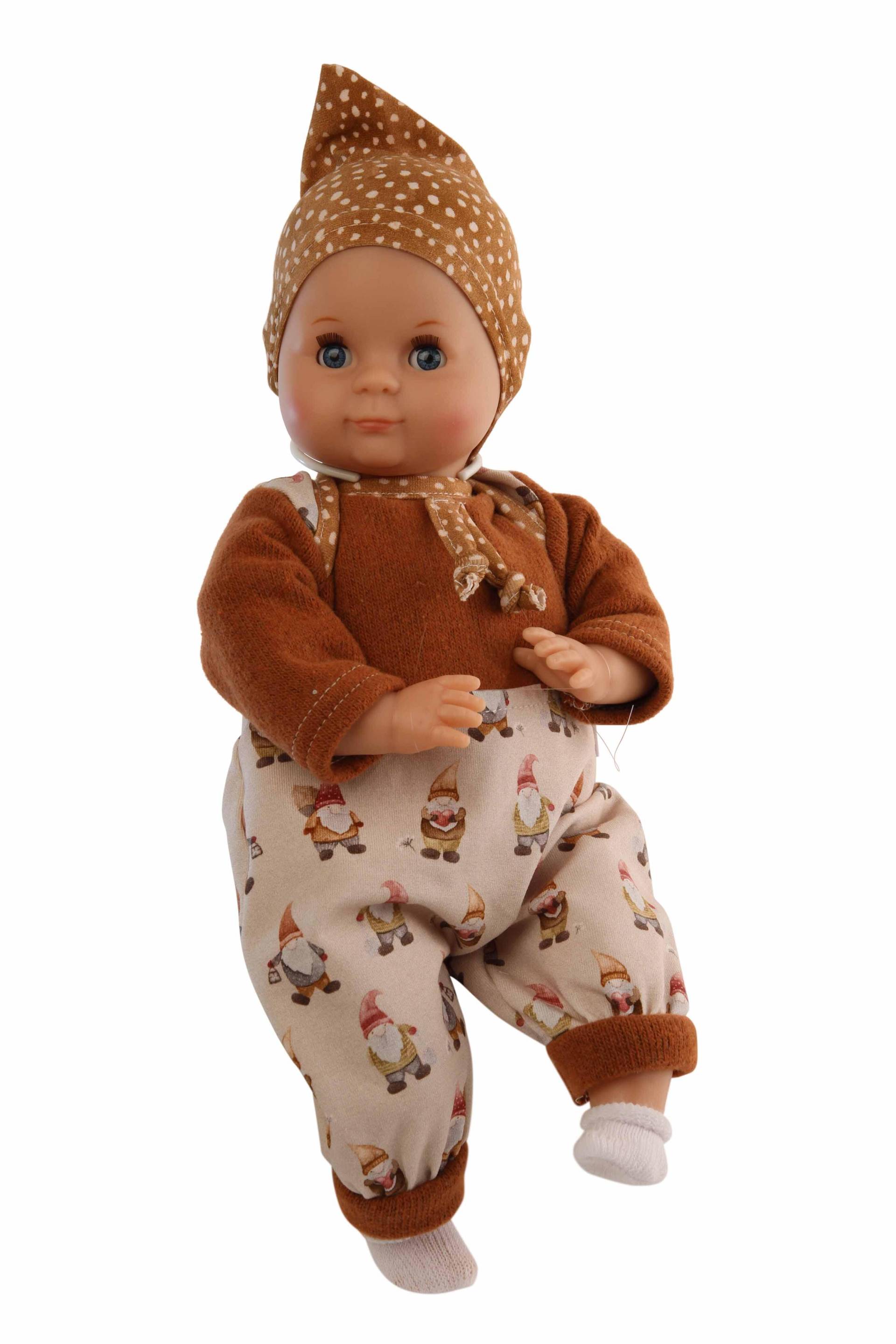 Schildkröt Puppen - Puppe Schlummerle 32 cm Malhaar Zwerge auf Hose blaue Schlafaugen Schildkröt Puppen - Puppe Schlummerle 32 cm Malhaar Zwerge auf Hose blaue Schlafaugen