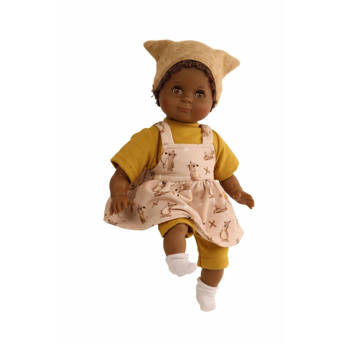 Schildkröt Puppen - Schlummerle Sonny, 32cm, dunkelhäutig Schildkröt Puppen - Schlummerle Sonny, 32cm, dunkelhäutig