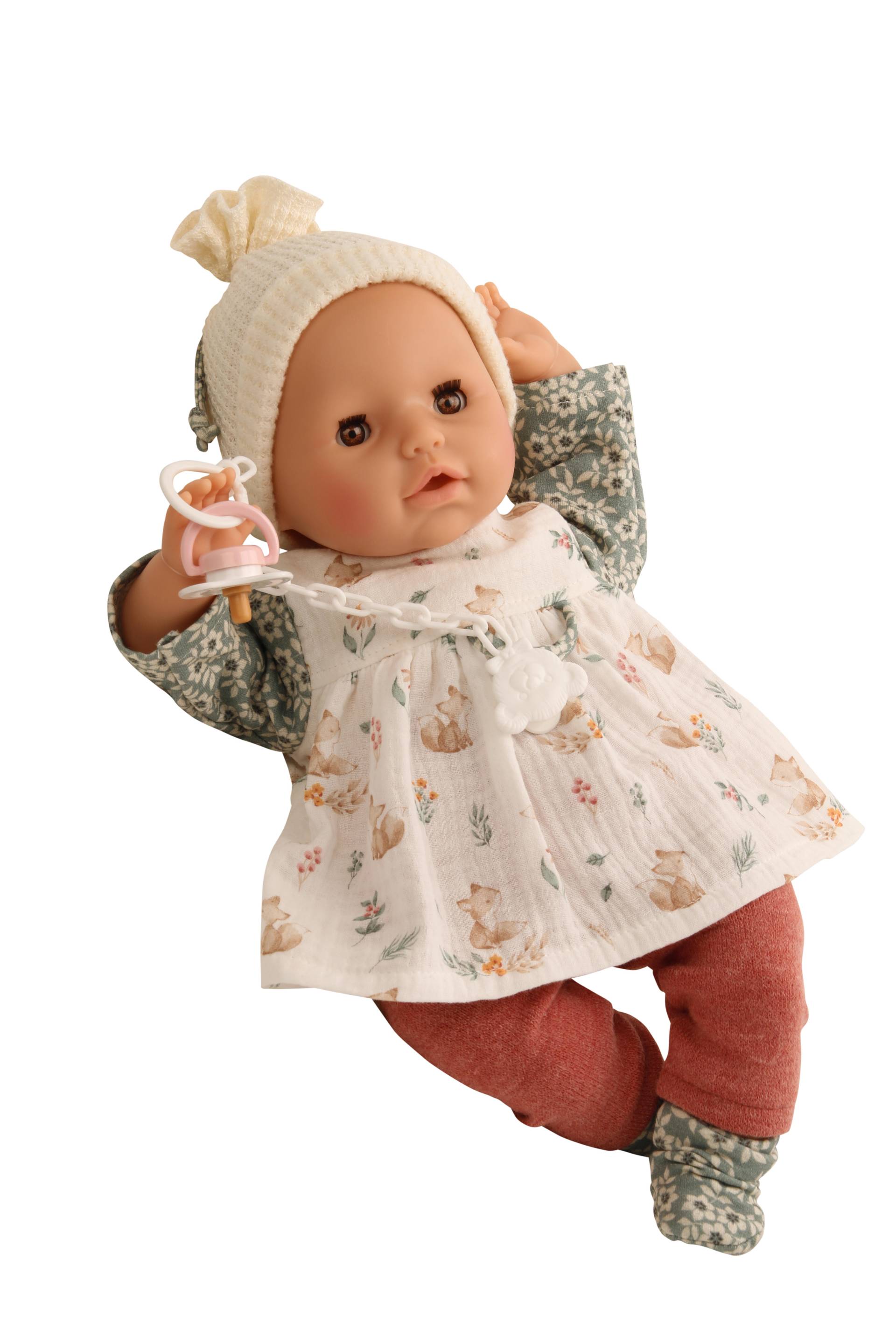 Schildkröt Puppen - Schnullerbaby Amy braune Schlafaugen Schildkröt Puppen - Schnullerbaby Amy braune Schlafaugen