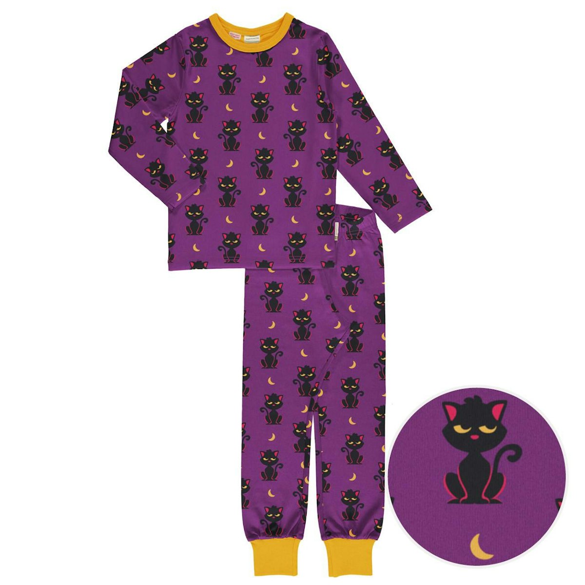 Schlafanzug Katzen langarm lila 104/110 Schlafanzug Katzen langarm lila 104/110
