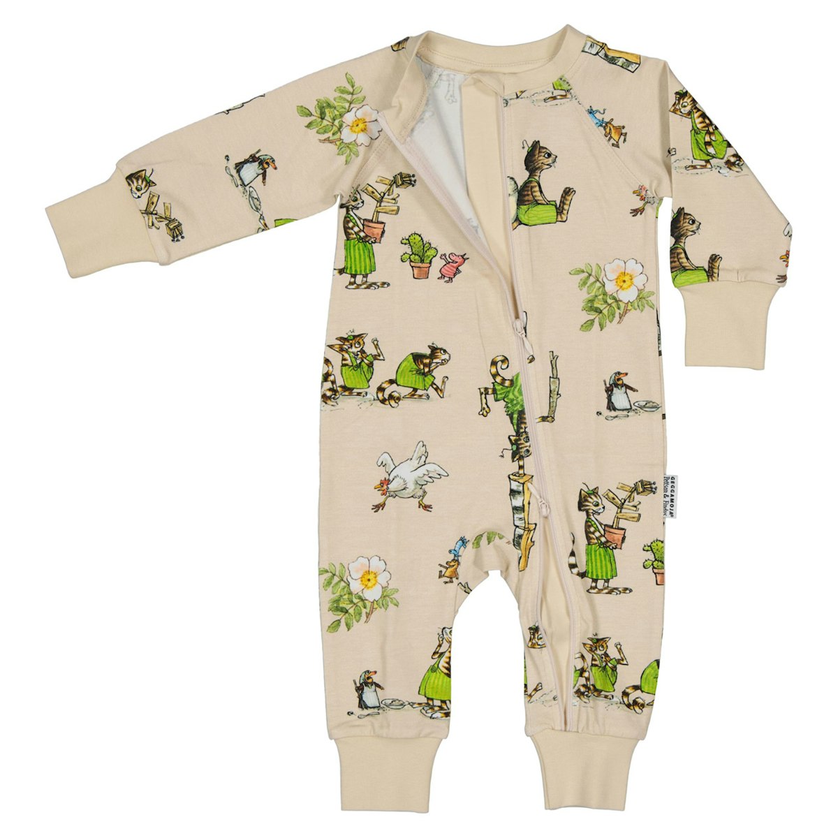 Schlafanzug Reißverschluss Pettersson & Findus beige 98/104 Schlafanzug Reißverschluss Pettersson & Findus beige 98/104