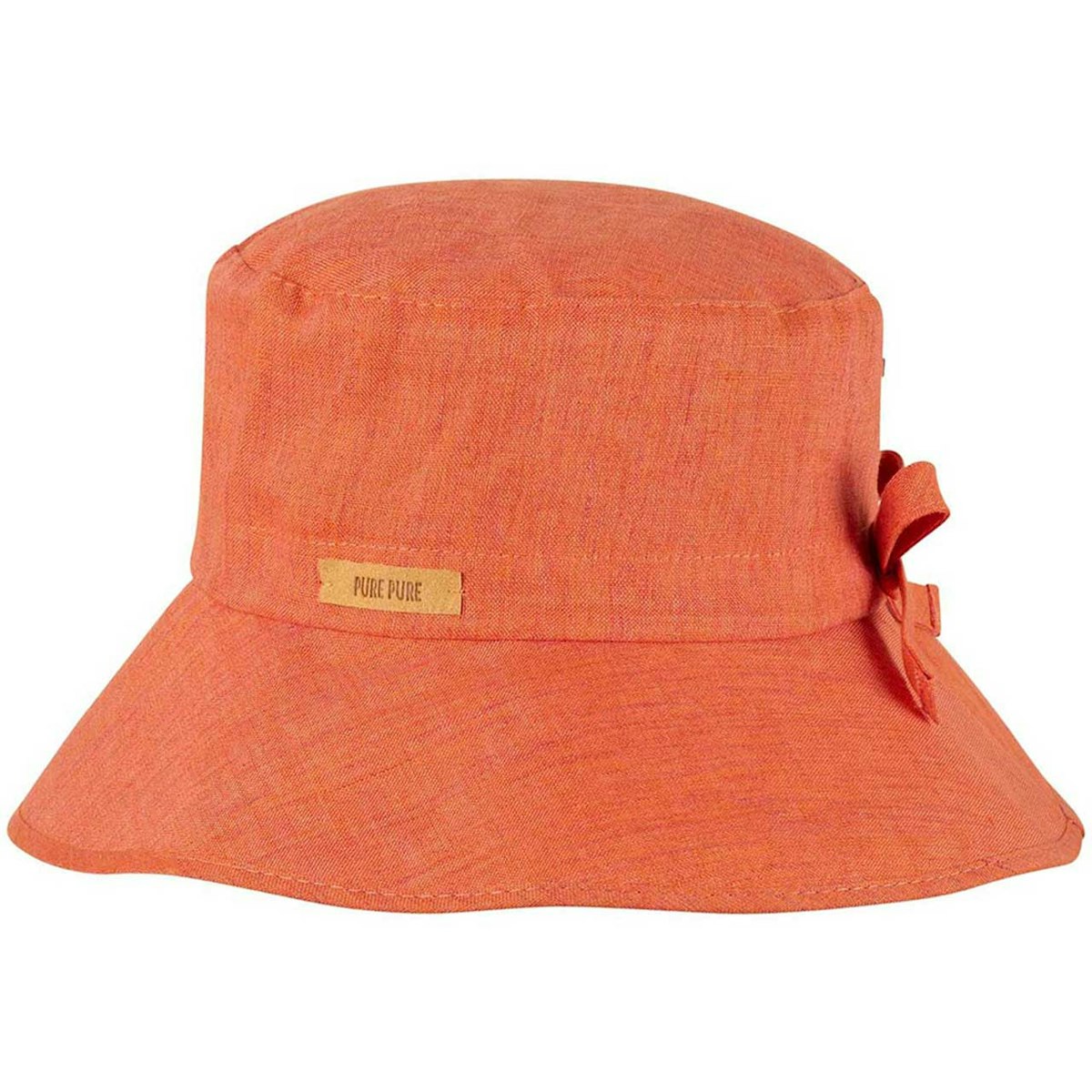 Schlapphut Sonnenhut Leinen koralle 53 Schlapphut Sonnenhut Leinen koralle 53