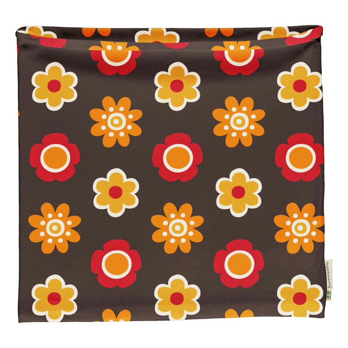 Schlauchschal leicht Blumen braun 74/80 Schlauchschal leicht Blumen braun 74/80