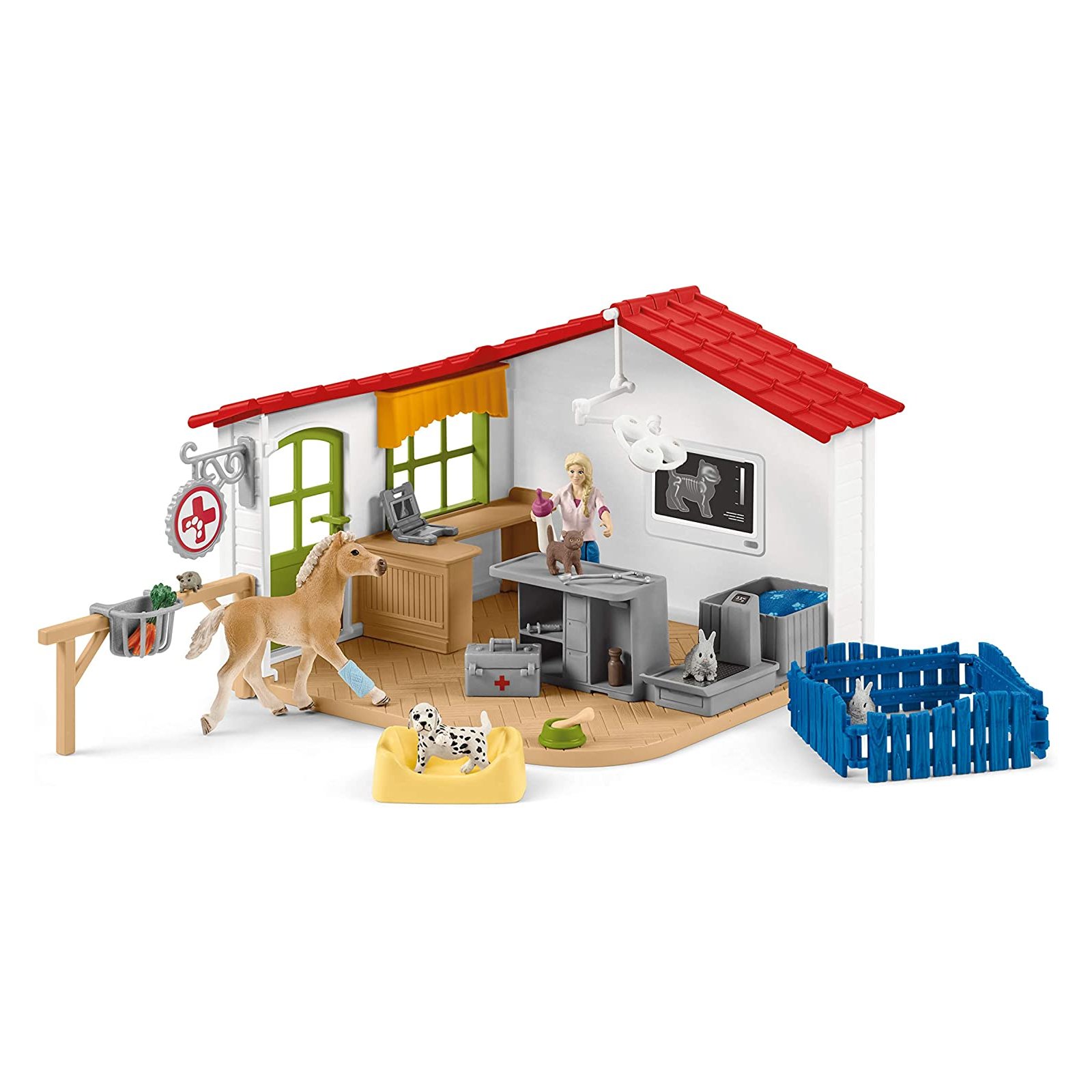 Schleich - Farm World - 42502 Tierarzt-Praxis mit Haustieren