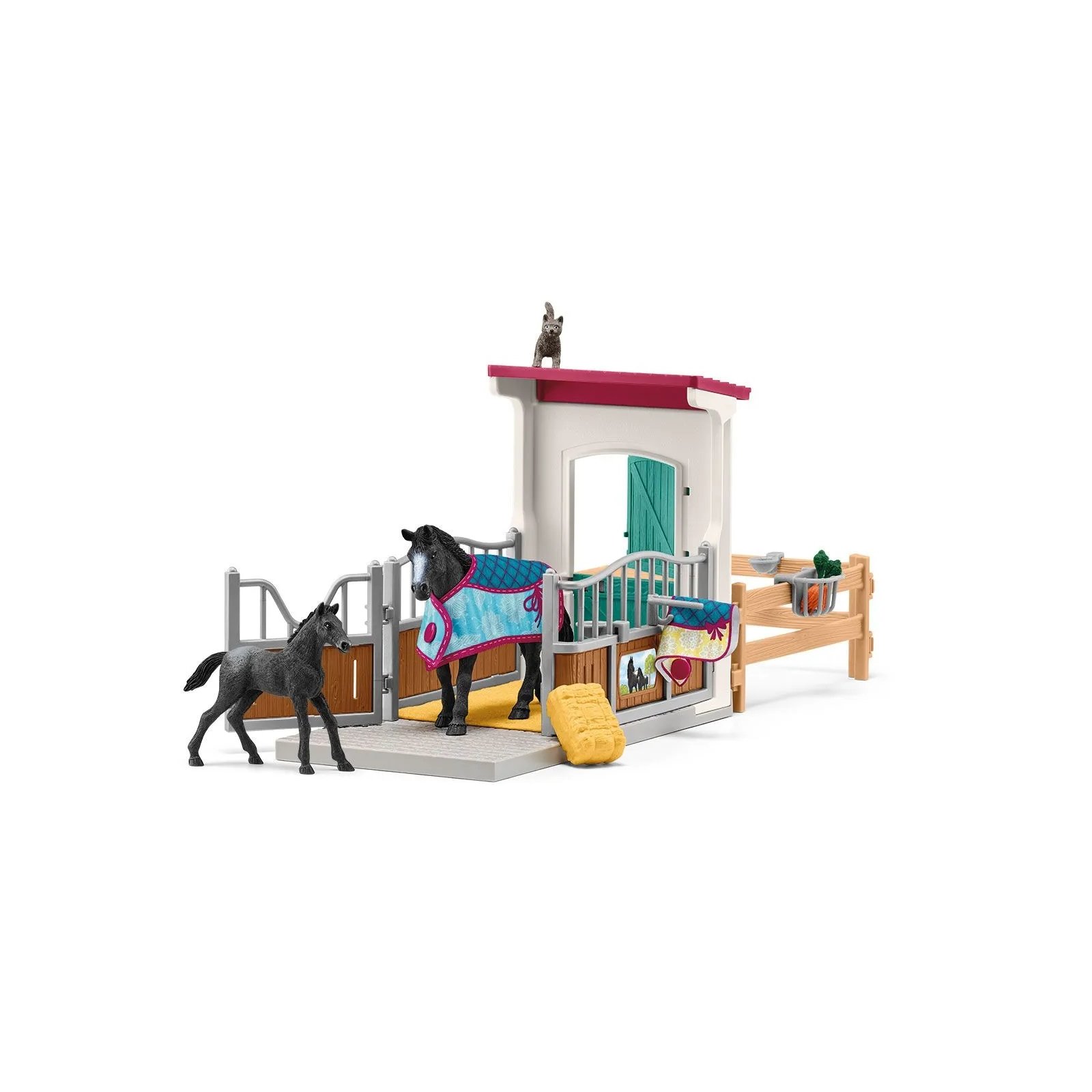 Schleich - Horse Club - 42611 Pferdebox mit Stute und Fohlen