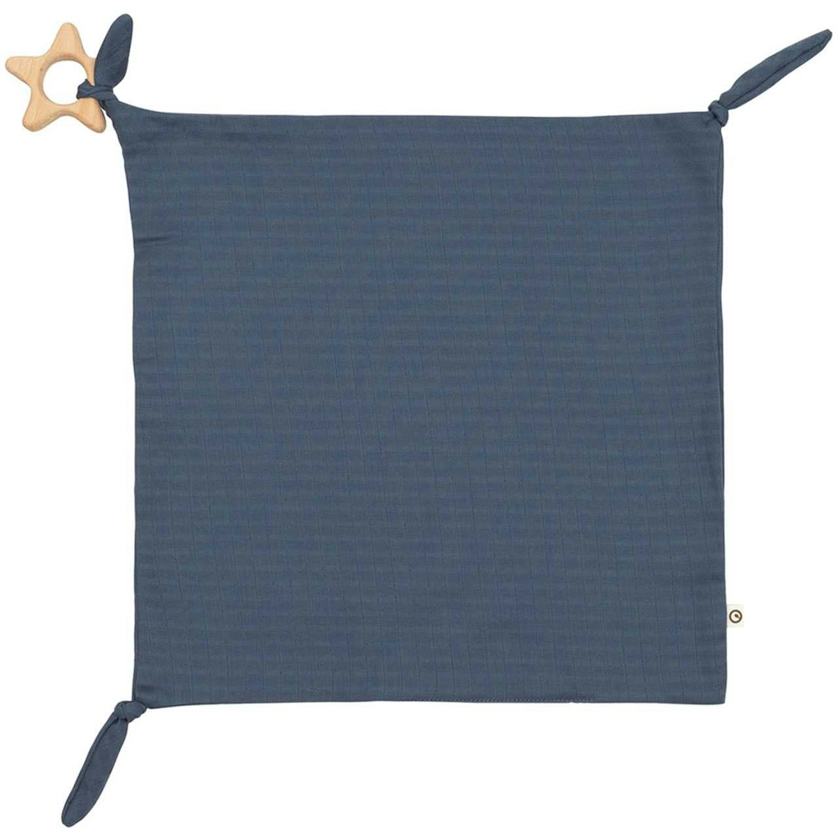 Schmusetuch Beißring indigo 35 x 35cm Schmusetuch Beißring indigo 35 x 35cm