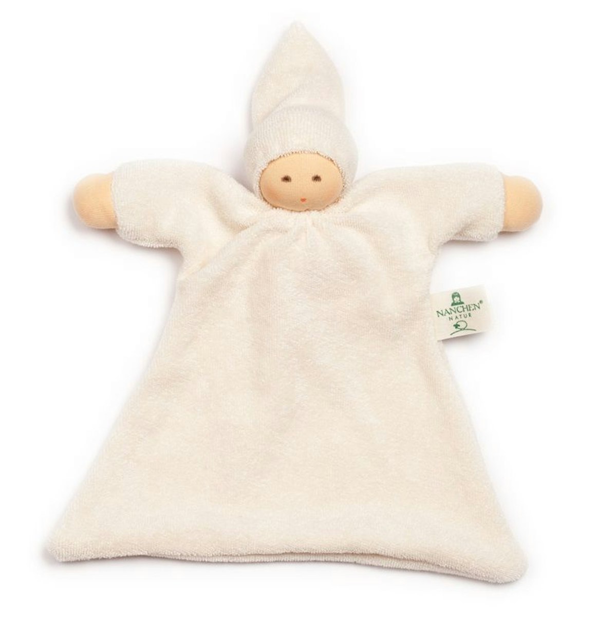 Schmusetuch Nuckel mit Mütze - naturbelassen Schmusetuch Nuckel mit Mütze - naturbelassen