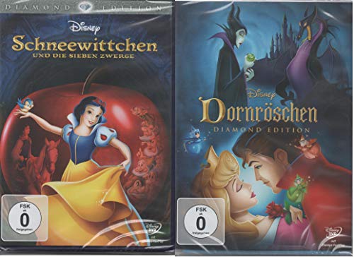 Schneewittchen u. die sieben Zwerge + Dornröschen (Diamond Edition)-2 DVDs-SET-Disney