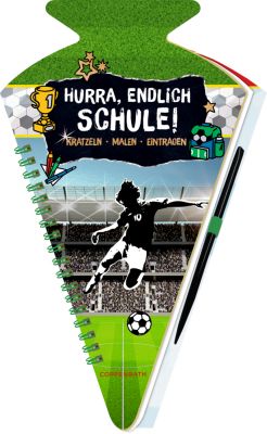 Schultüten-Kratzelbuch: Hurra, endlich Schule! (Fußball)