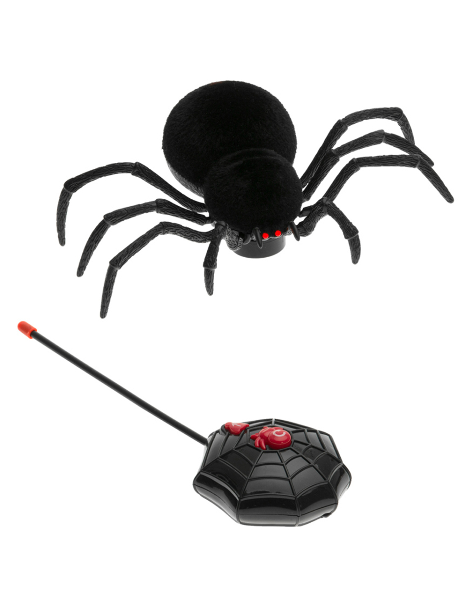 Schwarze Spinne mit Fernbedienung 20cm Schwarze Spinne mit Fernbedienung 20cm