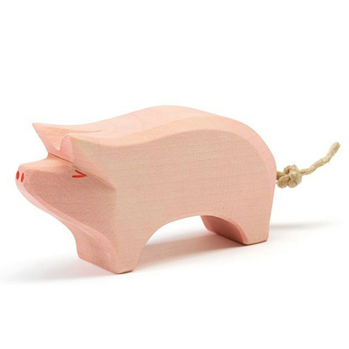 Schwein Holzfigur Rüssel hoch 6 cm Schwein Holzfigur Rüssel hoch 6 cm