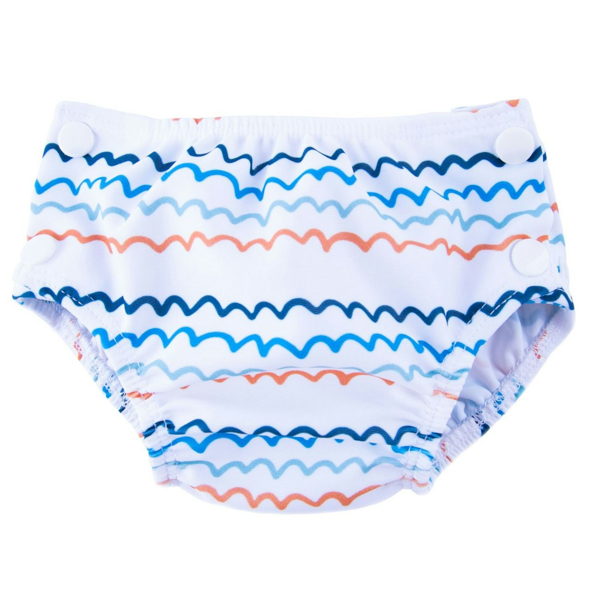 Schwimmwindel Wellen weiß L Schwimmwindel Wellen weiß L