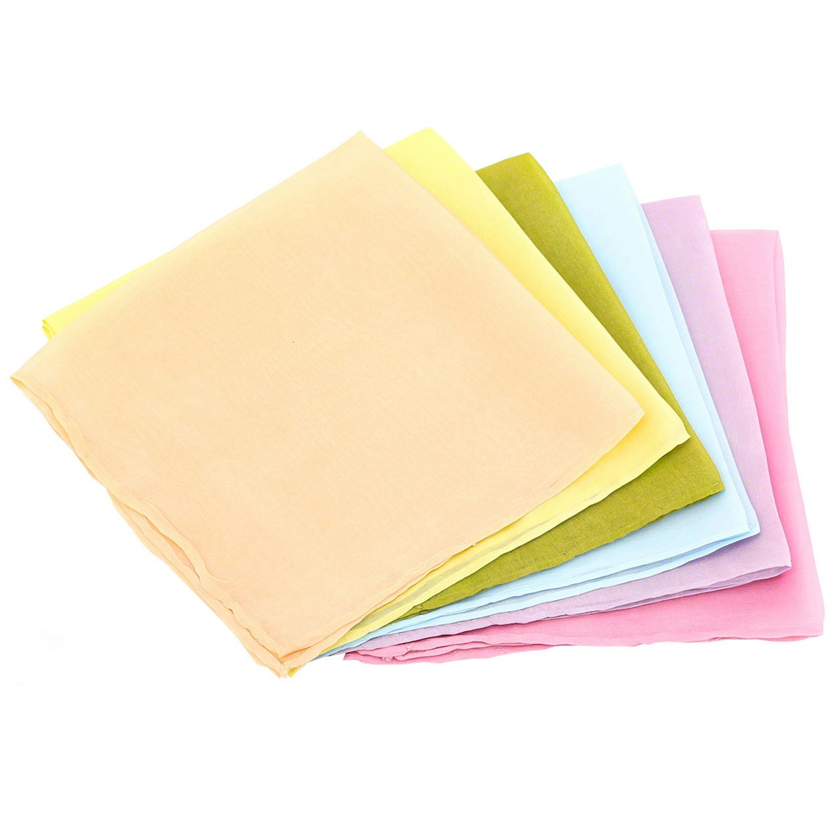 Seidentuch Basteln & Dekorieren 27x27 cm – 6 Stk. pastell Seidentuch Basteln & Dekorieren 27x27 cm – 6 Stk. pastell