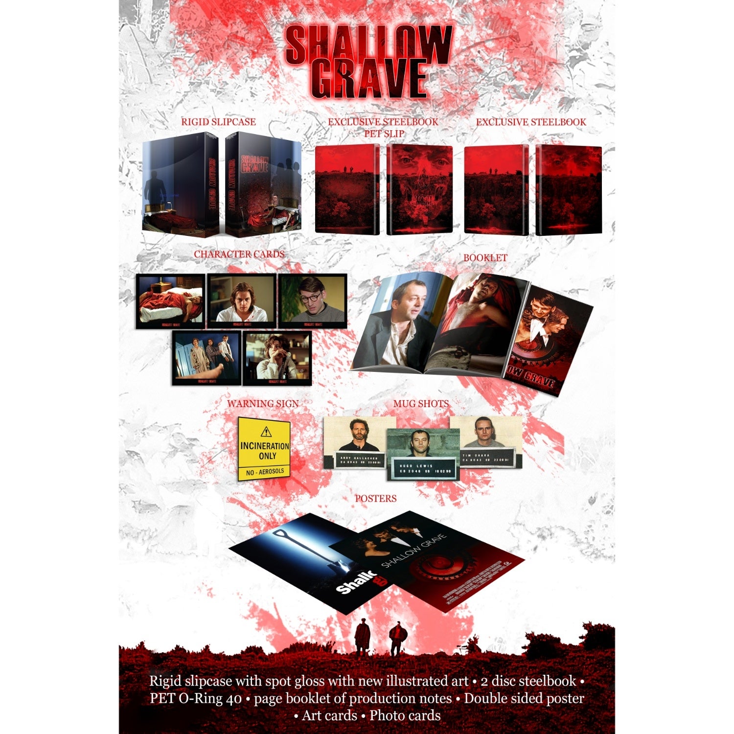 Shallow Grave Collector's Edition 4k UHD & Blu-Ray Steelbook Shallow Grave Collector's Edition 4k UHD & Blu-Ray Steelbook