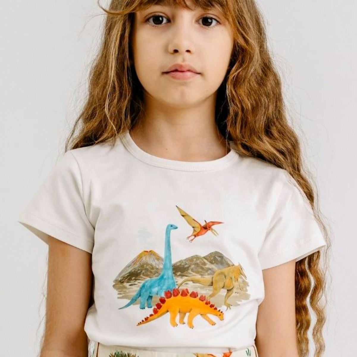 Shirt kurzarm Dino Welt weiß 128 Shirt kurzarm Dino Welt weiß 128