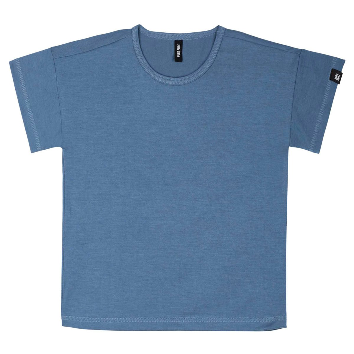 Shirt kurzarm blau aus weichem Lyocell 92 Shirt kurzarm blau aus weichem Lyocell 92